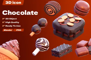 Chocolat Pack 3D Icon