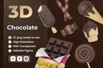 Chocolate 3D Icon Pack