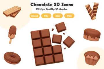 Chocolate 3D Icon Pack