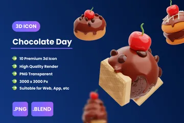 Chocolate Day 3D Illustration Pack
