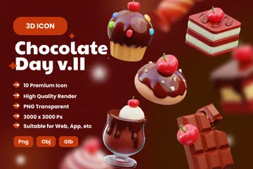 Chocolate Day Vol.II 3D Icon Pack