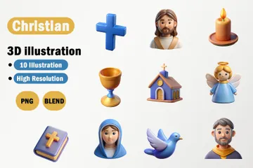 Christianism 3D Icon Pack