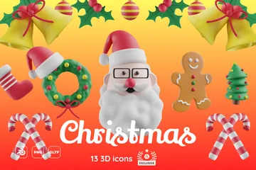Free Christmas 3D Icon Pack