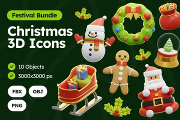 Christmas 3D Icon Pack