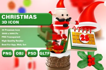 Christmas 3D Icon Pack