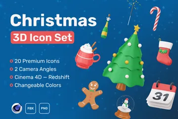 Christmas 3D Icon Pack