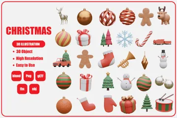 Christmas 3D Icon Pack