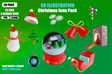 Christmas 3D Icon Pack