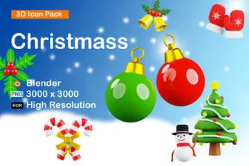 Christmas 3D Icon Pack