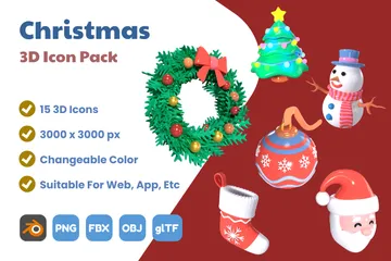 Christmas 3D Icon Pack