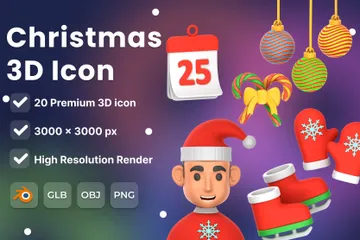 Christmas 3D Icon Pack