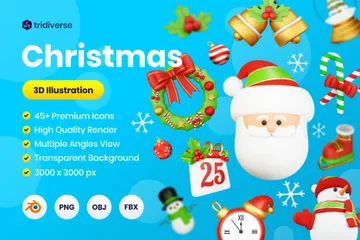 Christmas 3D Icon Pack