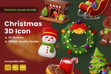 Christmas 3D Icon Pack