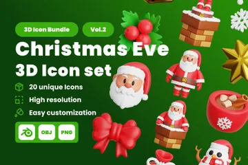 Christmas 3D Icon Pack