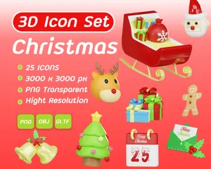 Christmas 3D Icon Pack