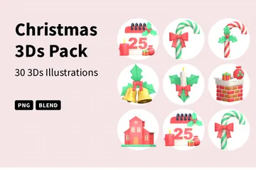 Christmas 3D Icon Pack