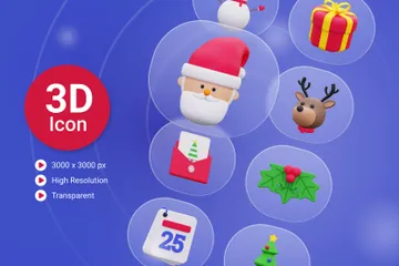 Christmas 3D Icon Pack