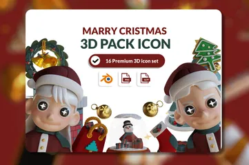 Christmas 3D Icon Pack