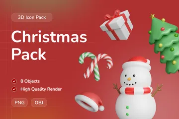 Christmas 3D Icon Pack