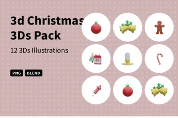 Christmas 3D Icon Pack