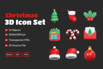 Christmas 3D Icon Pack