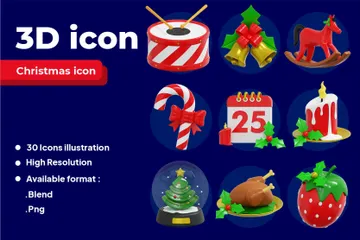 Christmas 3D Icon Pack