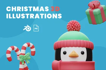 Christmas 3D Illustration Pack