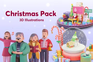 Christmas 3D Illustration Pack