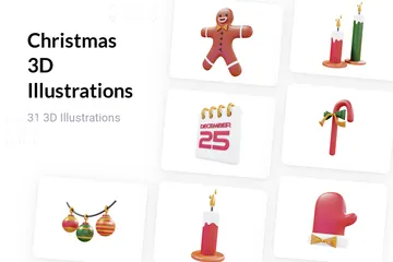 Christmas 3D Illustration Pack