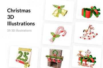 Christmas 3D Illustration Pack