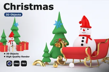 Christmas 3D Illustration Pack