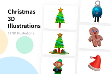 Christmas 3D Illustration Pack