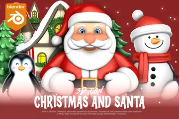 Christmas And Santa 3D Icon Pack