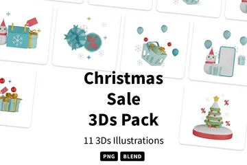 Christmas Sale 3D Icon Pack