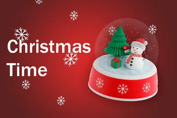 クリスマスの時期 3D Iconパック