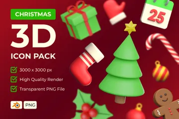 Christmas V1 3D Icon Pack
