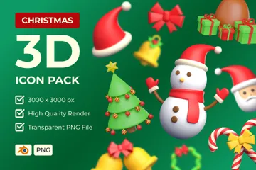 Christmas V2 3D Icon Pack