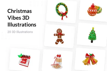 Christmas Vibes 3D Illustration Pack