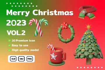 Christmas Vol.2 3D Icon Pack
