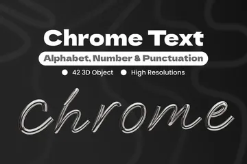 Chrome-Text 3D Icon Pack