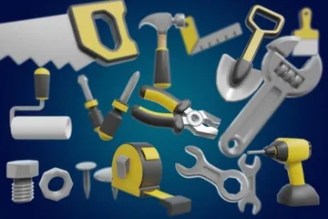 Chubby Tools 3D Icon Pack