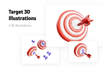 Cible Pack 3D Illustration