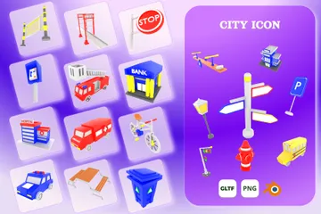 Cidade Pacote de Icon 3D