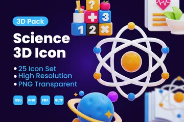 Ciencia Paquete de Icon 3D