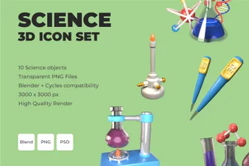 Ciencia Paquete de Icon 3D