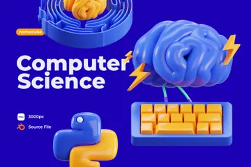 Ciência da Computação Pacote de Icon 3D