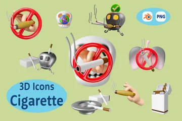 Cigarette 3D Icon Pack