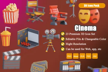 Cine Paquete de Icon 3D