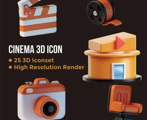 Cine Paquete de Icon 3D