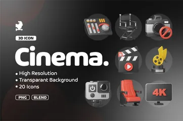 Cine 3D Icon Pack